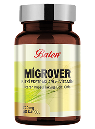 Balen Migrover Bitki Ekstraktları ve Vitamin İçeren Kapsül