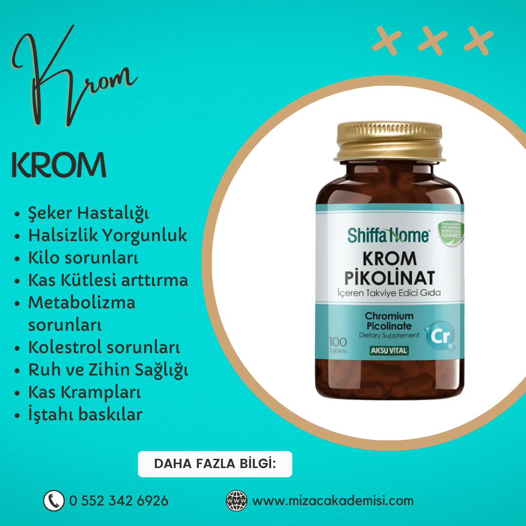 KROM PİKOLİNAT 100 TABLET