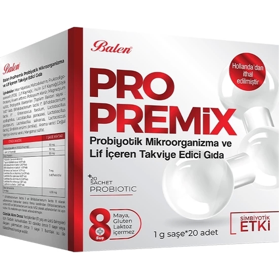 Balen Propremix Probiyotik Mikroorganizma ve Lif İçeren Takviye Edici Gıda