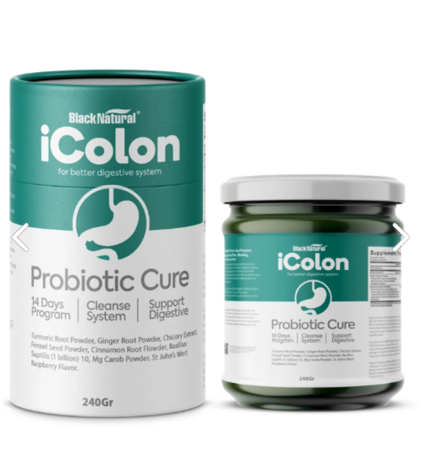 Black Natural Icolon Probiotic Cure- Icolon Bağırsak