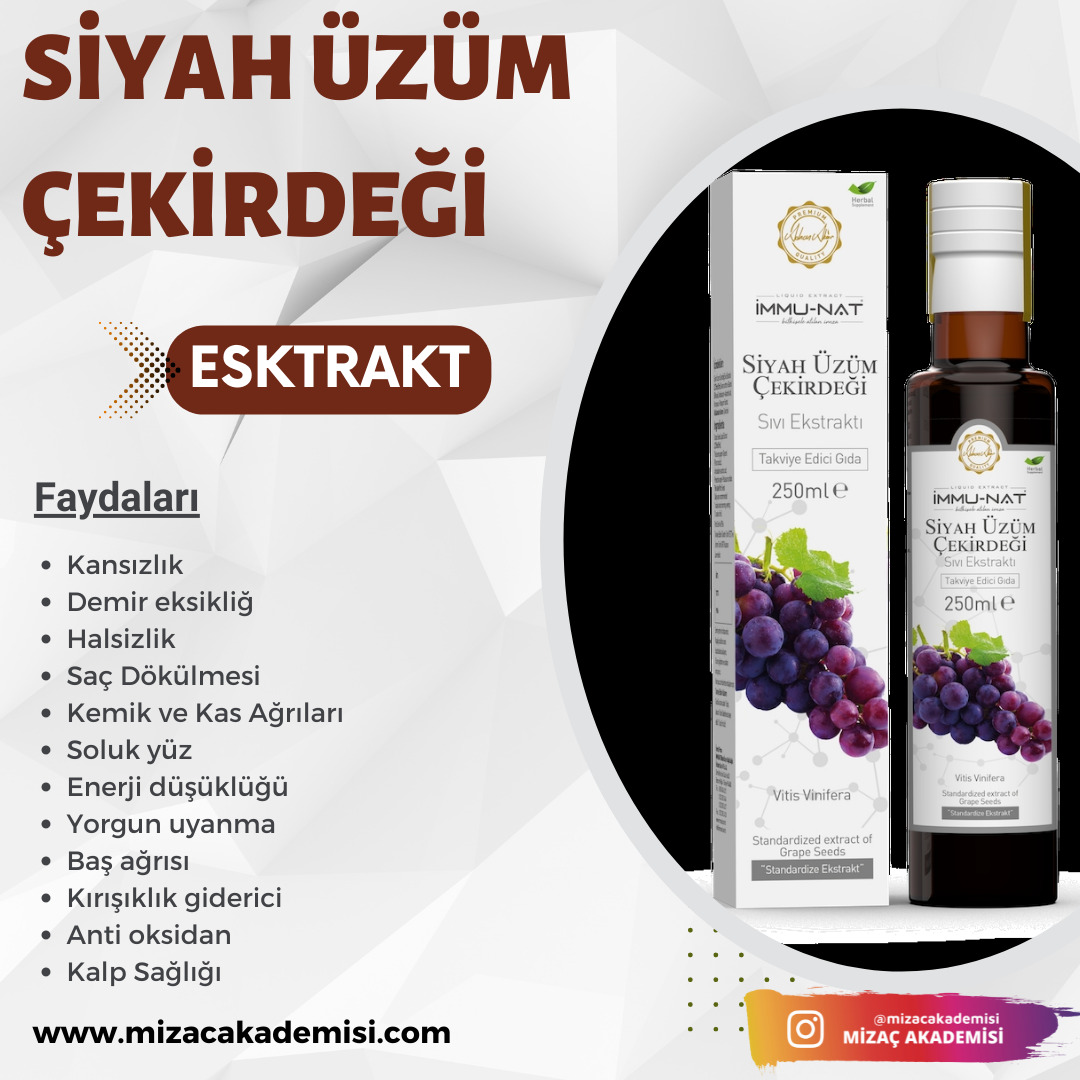 Siyah Üzüm Çekirdeği Ekstraktı 250 ML