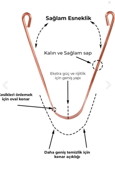  %100 Saf Bakır Dil Temizleyici